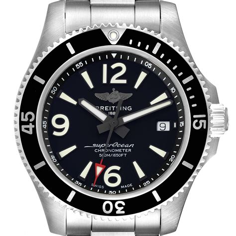 breitling herrenarmbanduhr superocean ii42 schwarz|breitling superocean 42 a17366.